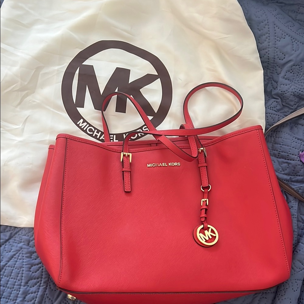 Michael Kors Vibrant Red Tote